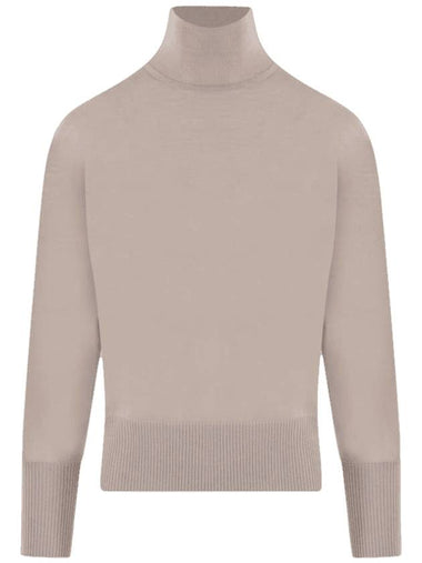 Women's Talea Virgin Wool Turtleneck Sand - MAX MARA - BALAAN 1