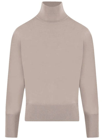 Women's Talea Virgin Wool Turtleneck Sand - MAX MARA - BALAAN 1