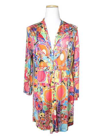 Multicolor silk shirt dress 55 - CHANEL - BALAAN 1