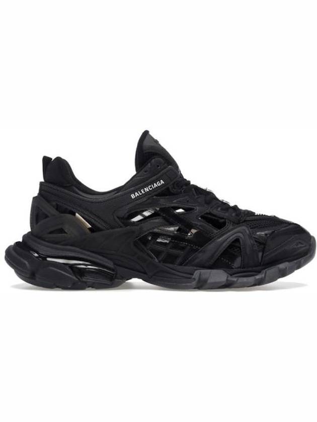 Track 2 Open Mesh Fabric Low Top Sneakers Black - BALENCIAGA - BALAAN 2