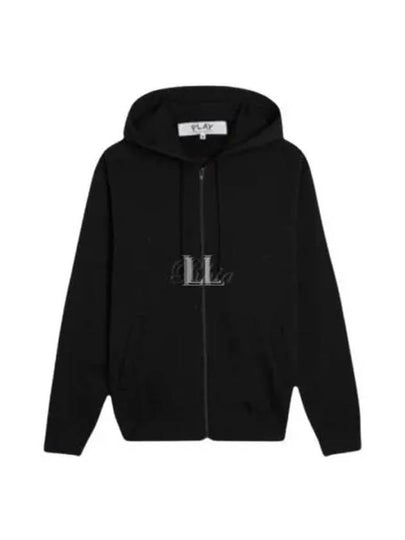 Back Heart Zip-Up Hoodie Black - COMME DES GARCONS - BALAAN 2