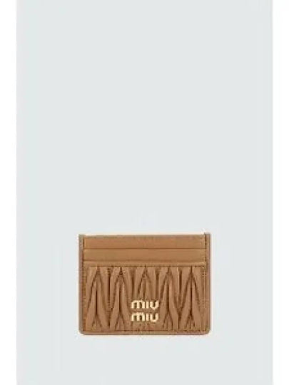 Materasse Nappa Leather Card Wallet Caramel - MIU MIU - BALAAN 2