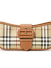 Buckle Strap Check Sling Shoulder Bag Beige - BURBERRY - BALAAN 8