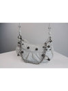 Le Cagole Chain Mini Shoulder Bag White - BALENCIAGA - BALAAN 5