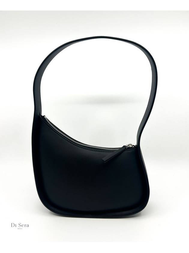 Half Moon Leather Shoulder Bag Black - THE ROW - BALAAN 3