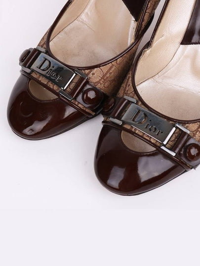 Christian logo pattern brown women s shoes - DIOR - BALAAN 2