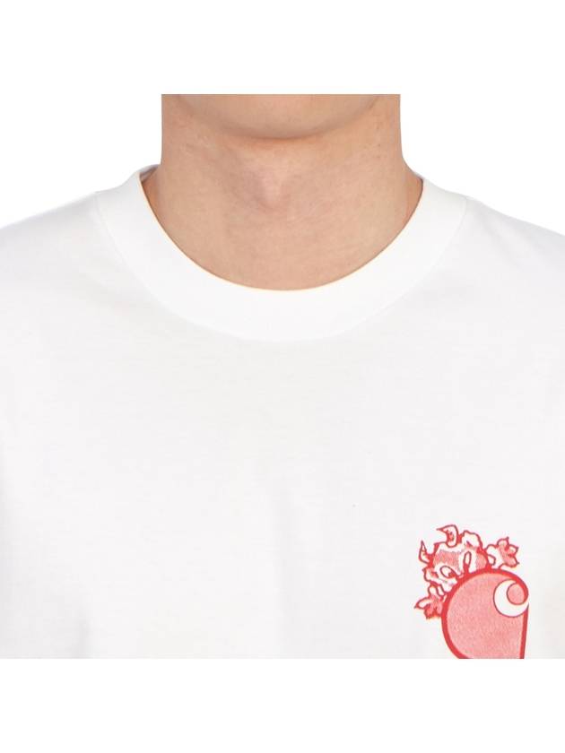 Little Hellraiser Short Sleeve T-Shirt White - CARHARTT WIP - BALAAN 6