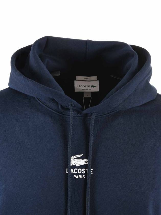 Print Hoodie Navy Blue - LACOSTE - BALAAN 5