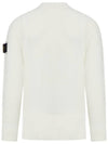 Compass Motif Knit Top White - STONE ISLAND - BALAAN 3