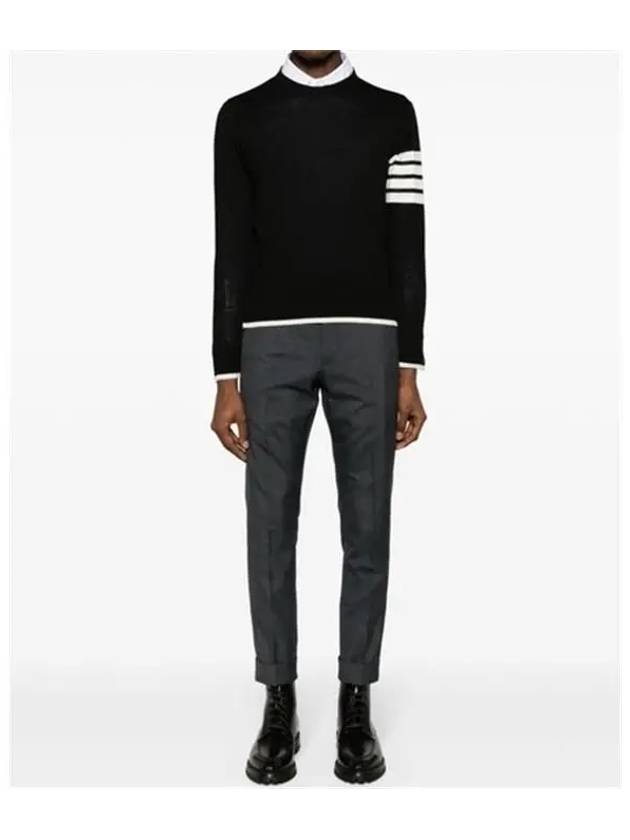 4-Bar Knit Top Black - THOM BROWNE - BALAAN 6