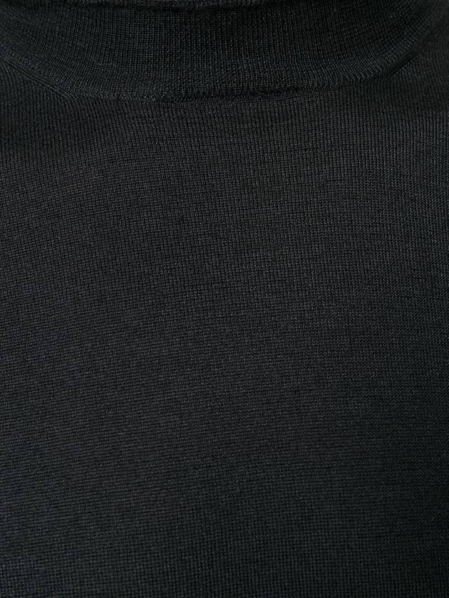 Cashmere Silk Mock Neck Knit Top Black - BRUNELLO CUCINELLI - BALAAN 3