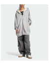 adidas ADILENIUM 2 Washed Oversized Hoodie Gray JM9250 - ADIDAS - BALAAN 2