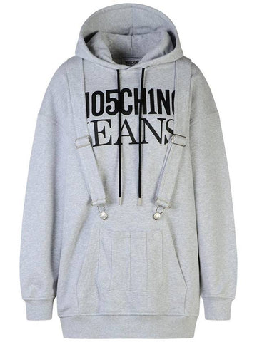 Moschino Jeans Gray Cotton Dress - MOSCHINO - BALAAN 1