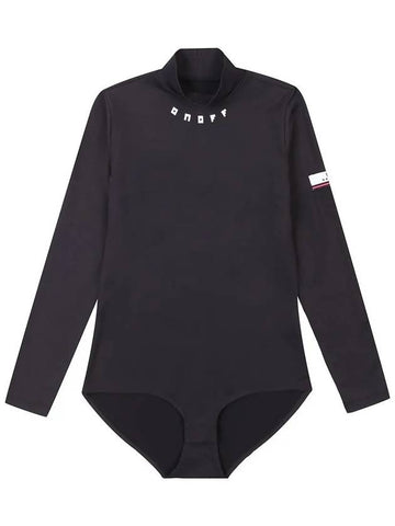 High Neck Button Point Jersey Body Long Sleeve Suit OF9202LBBLACK - ONOFF - BALAAN 1