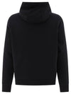 Logo Print Cotton Oversized Hoodie Black - BURBERRY - BALAAN 3