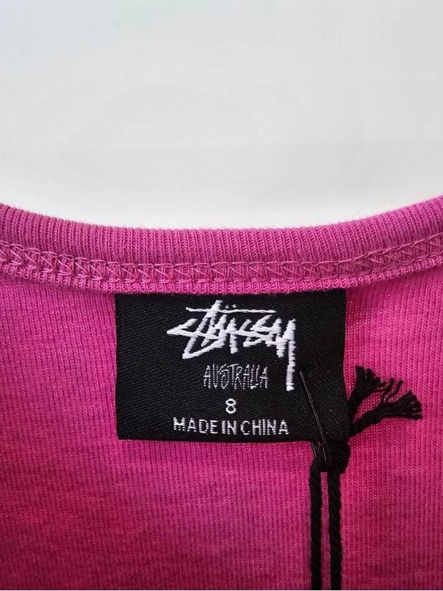 Graffiti Rip Crop Short Sleeve T-Shirt Bubblegum Pink - STUSSY - BALAAN 5