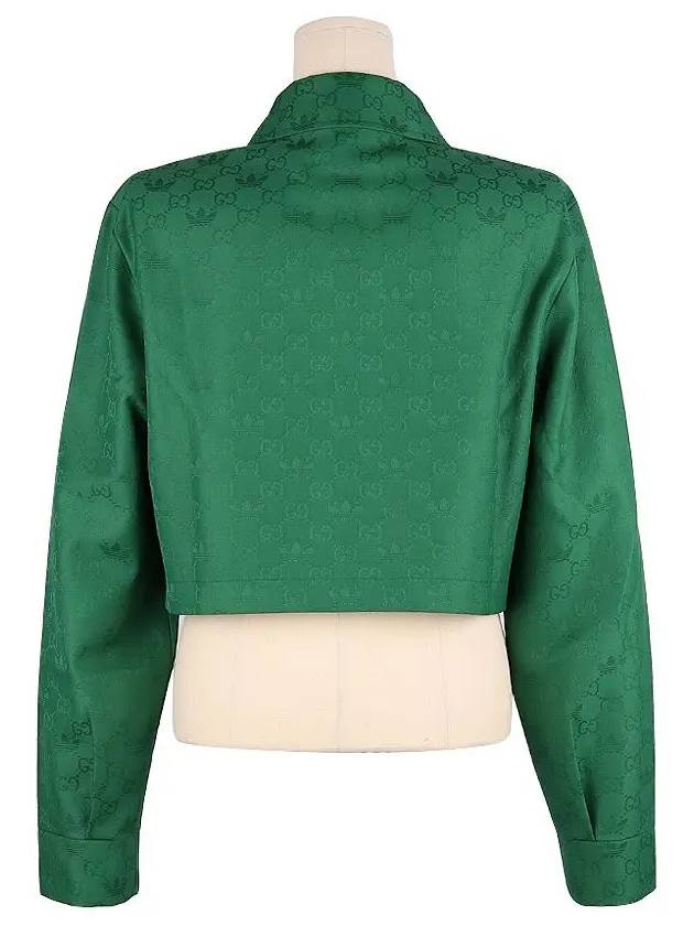 x Adidas Women s GG Trefoil Zip up Crop Jacket 702986 ZAI22 3229 - GUCCI - BALAAN 3