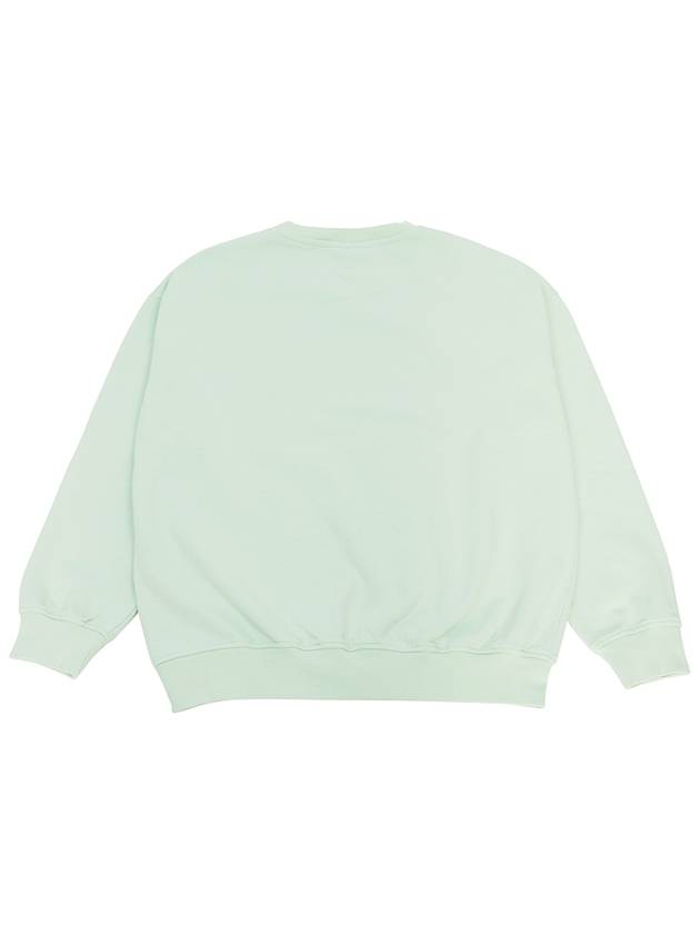 Logo Crew Neck Sweatshirt Aqua Form - GANNI - BALAAN 3