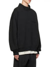 Essential Minimal Logo Flock Mock Neck Black Classic Sweatshirt Sweatshirt - FEAR OF GOD ESSENTIALS - BALAAN 2