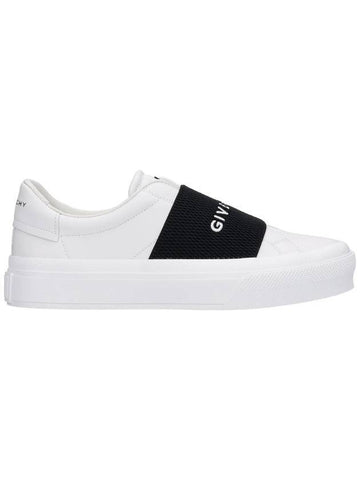 City Banding Logo Low Top Sneakers White - GIVENCHY - BALAAN 1