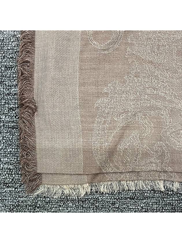 Weekend ADITO Jacquard Muffler Scarf Cashmere Beige 2425546064600 001 - MAX MARA - BALAAN 5