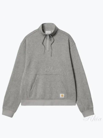 Luther Half Zip Up Sweatshirt Grey - CARHARTT WIP - BALAAN 2