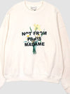 Drold Monsieur Flower Slogan Logo Sweatshirt ASW111CO001 CM - DROLE DE MONSIEUR - BALAAN 2