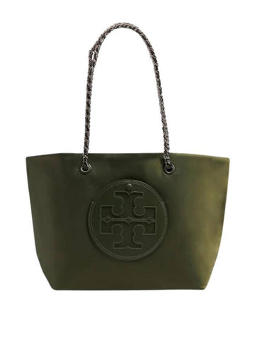 Ella Chain Tote Bag Olive - TORY BURCH - BALAAN 1