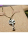 Double G Key Necklace YBB627757001 Silver - GUCCI - BALAAN 3