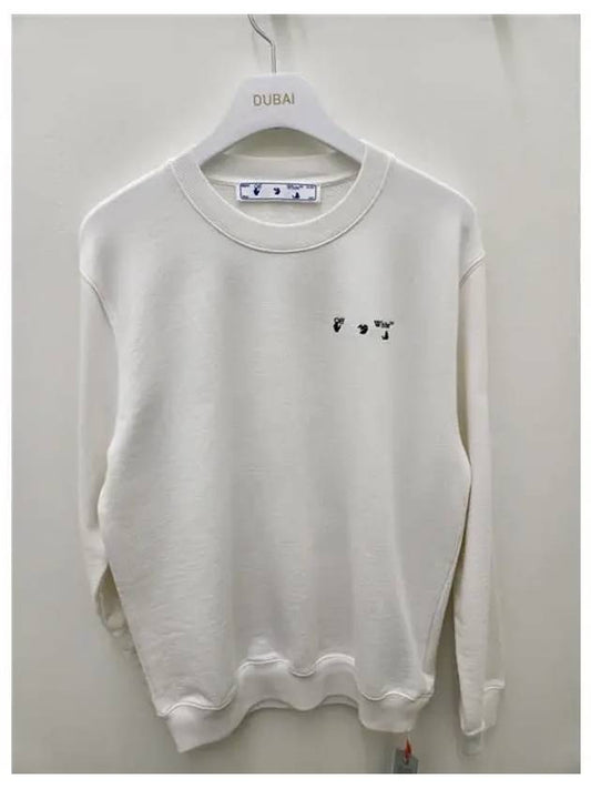 Liquid Melt Arrow Sweatshirt White - OFF WHITE - BALAAN.