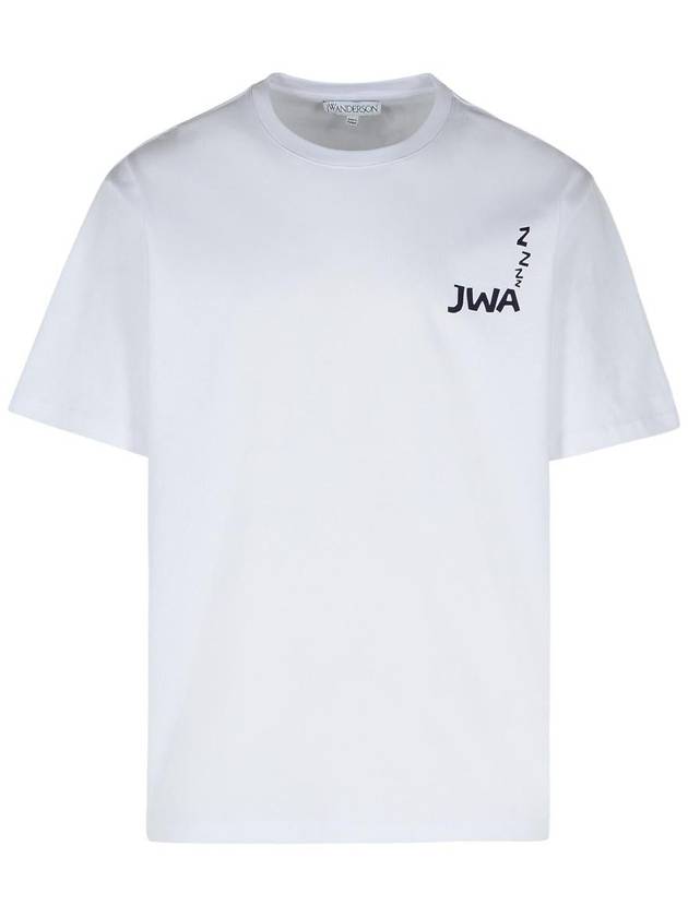 JW Anderson 'Jwa' White Cotton T-Shirt - JW ANDERSON - BALAAN 1