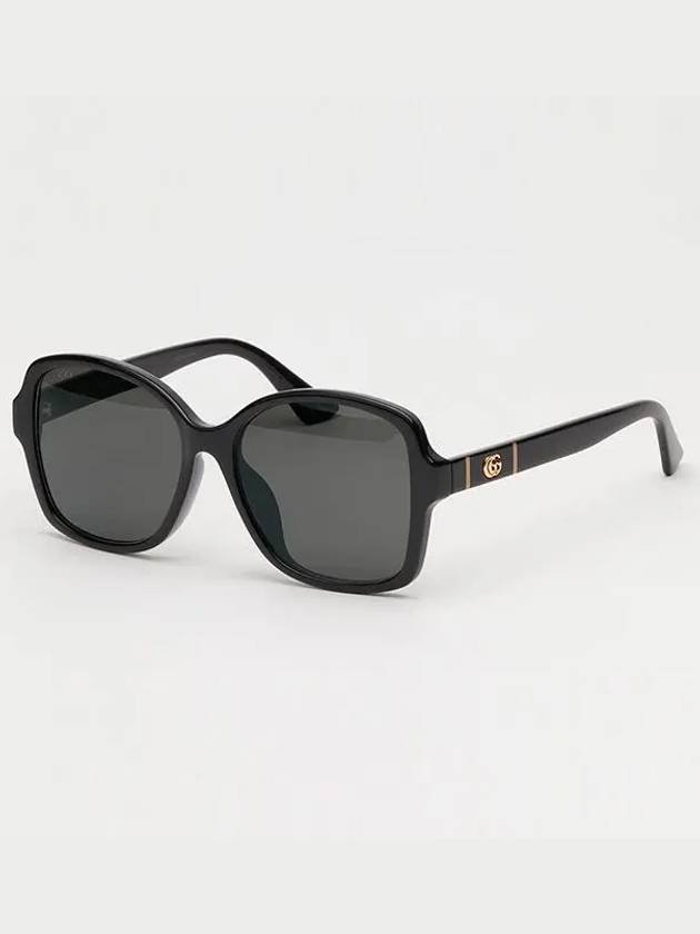 Sunglasses GG0765SA 002 Black Horn Rim Asian Fit - GUCCI - BALAAN 6