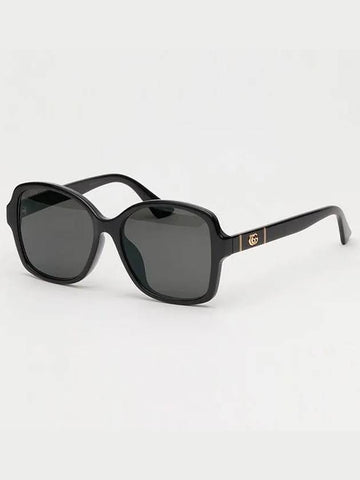 Sunglasses GG0765SA 002 Black Horn Rim Asian Fit - GUCCI - BALAAN 1