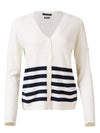 Ontario Cashmere Cardigan White - SAINT JAMES - BALAAN 1