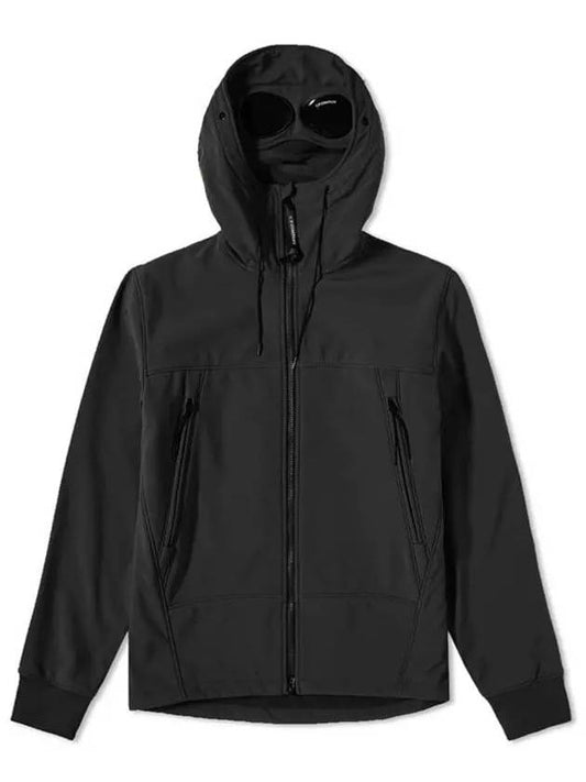 Shell R Goggles Hooded Jacket Black - CP COMPANY - BALAAN 2