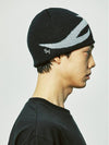 Piercing X-Ray Logo Knit Beanie Black - S SY - BALAAN 4