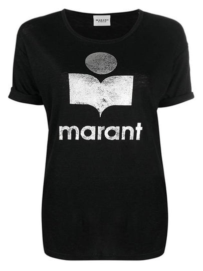 KOLDI logo short sleeve t shirt TS0004FA A1N10E 01BK - ISABEL MARANT - BALAAN 2