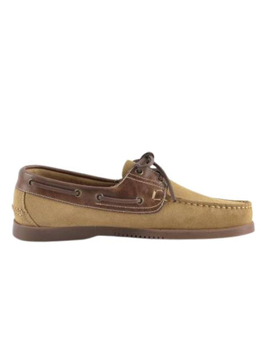 Bath Suede Boat Shoes Beige - PARABOOT - BALAAN 1