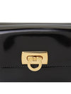 Gancini Compact Half Wallet Black - SALVATORE FERRAGAMO - BALAAN 8