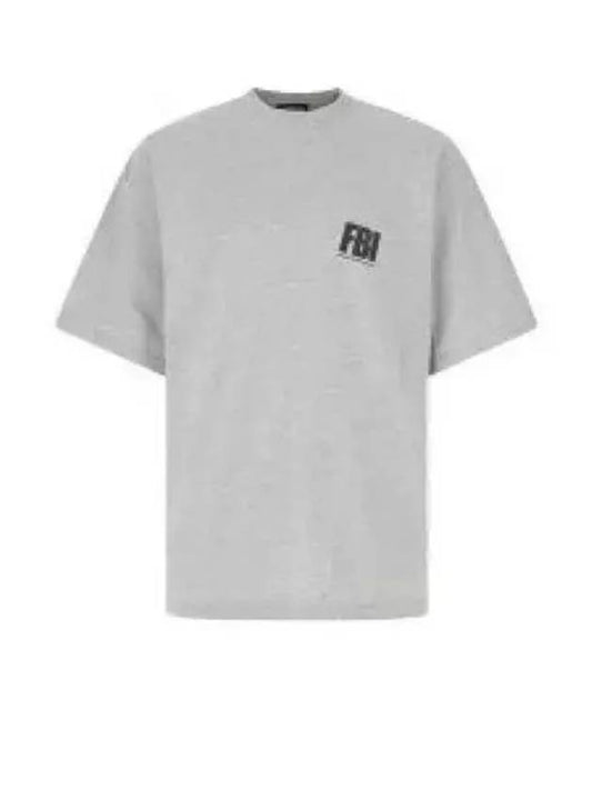 FBI Logo Oversized Short Sleeve T-Shirt Grey - BALENCIAGA - BALAAN 2