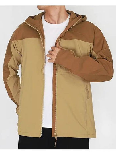 Men's Abisco Midsummer Hooded Zip-Up Jacket Buckwe Brown Chestnut - FJALL RAVEN - BALAAN 2