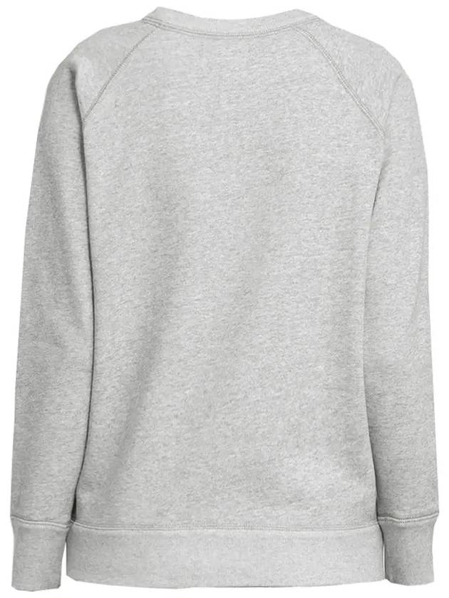 Millyp Velvet Logo Sweatshirt Grey - ISABEL MARANT - BALAAN 4