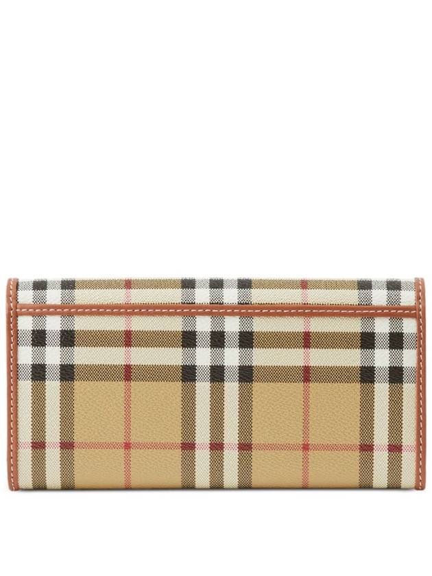 Check Long Wallet Beige - BURBERRY - BALAAN 3