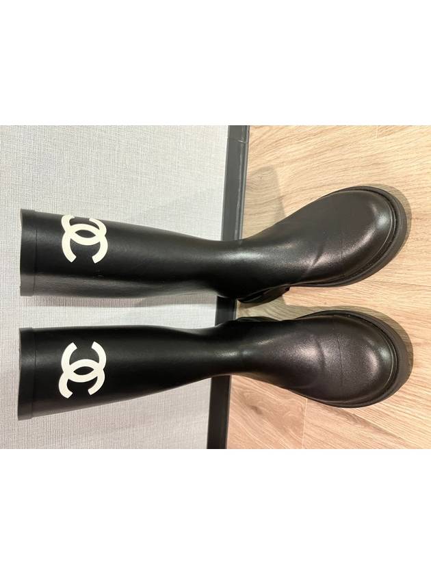 Boots Caoutchouc Black - CHANEL - BALAAN 2