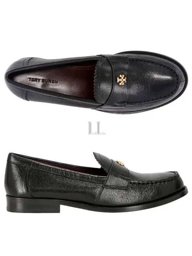 Logo Plaque Perry Loafers Black - TORY BURCH - BALAAN 2