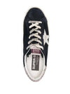 Superstar Glitter Tab Suede Low Top Sneakers Navy - GOLDEN GOOSE - BALAAN 4