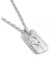 Oblique Plate Pendant Necklace Silver - DIOR - BALAAN 2