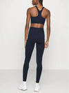 High Waist Mixed Ribbed Leggings Navy - TOMMY HILFIGER - BALAAN 4