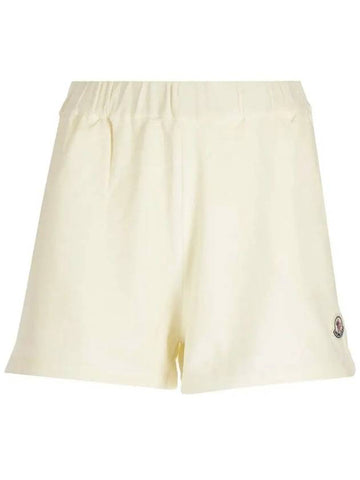 Terry Short Pants Ivory 8H000 22 596LS 034 - MONCLER - BALAAN 1