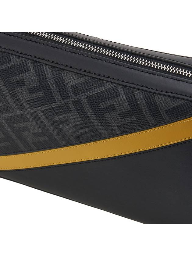 Diagonal FF Logo Camera Cross Bag Black - FENDI - BALAAN 7